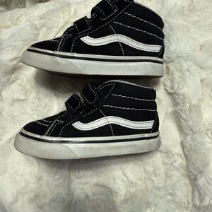 Vans Kids Black and White Sneakers